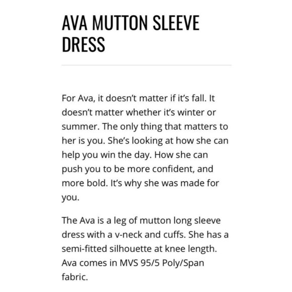 Lularoe AVA Womens Size 2XL Navy Blue V-neck Mutton Long Sleeve Dress NWT - Picture 3 of 10